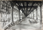 overhead-train
